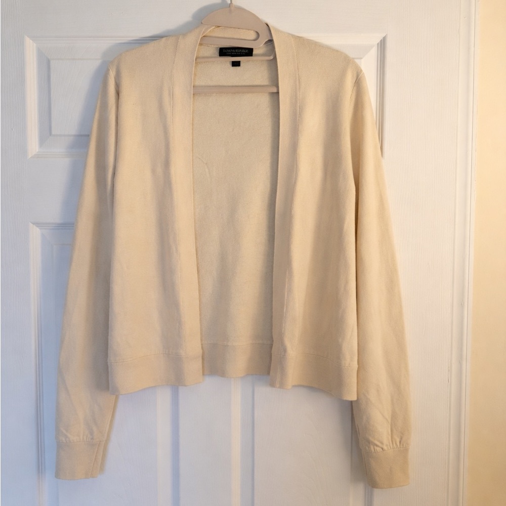 Banana Republic Light Beige 100% Wool Cardigan
